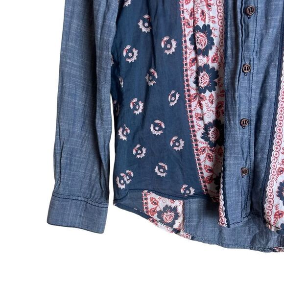 Free‎ people patterned button down shirt - Picture 6 of 6